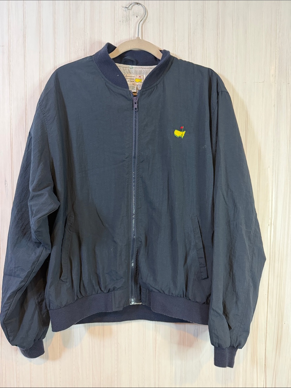 AUGUSTA NATIONAL GOLF WOMENS MASTERS ZIP WINDBREAKER JACKET XL VINTAGE